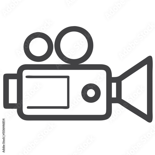 Video Camera Icon for Multimedia Platforms, Film Production Websites, Content Creation Apps, Photography Services and Social Media Interfaces