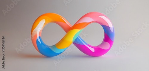 Rainbow Infinity Symbol of Everlasting Love A Celebration of Endless Connection Support Pride Art