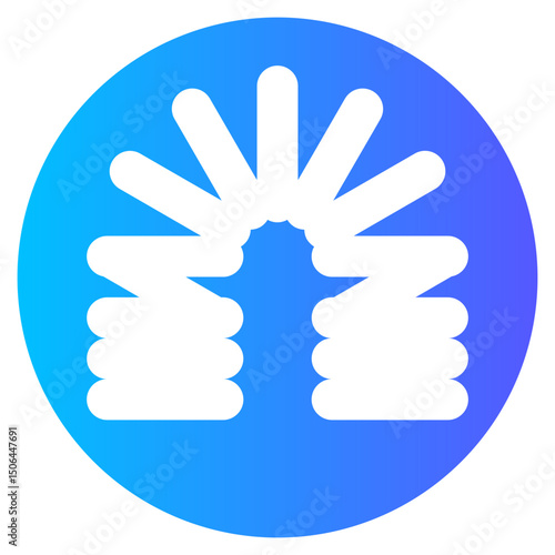 spring roll gradient icon