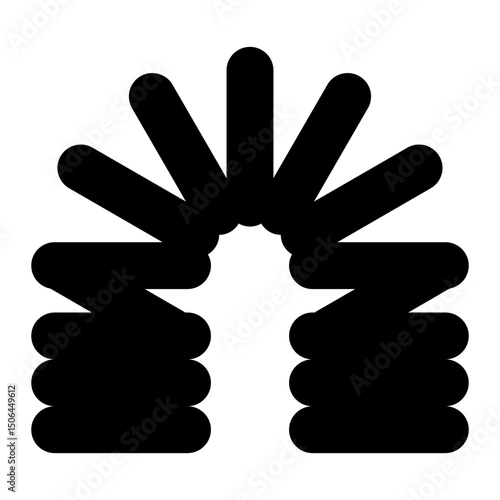 spring roll glyph icon