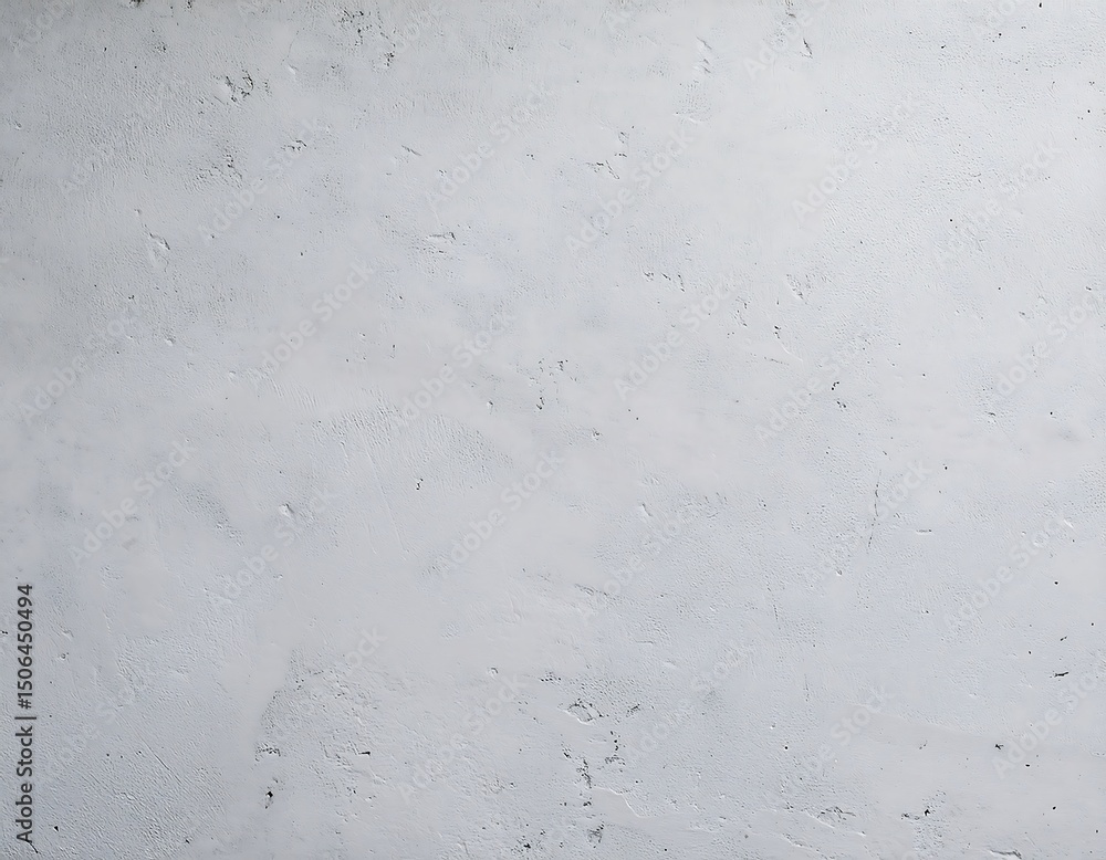 Fototapeta premium A plain light-colored textured wall with subtle cracks and rough plaster surface.