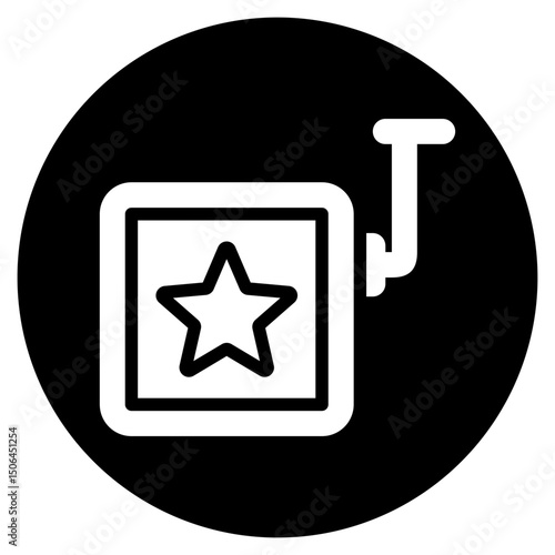 surprise box glyph icon