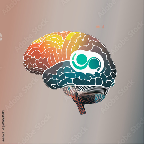 A modern vector icon set highlighting neurodiversity, including a puzzle brain, fidget spinner, sensory alert, and inclusive symbols.