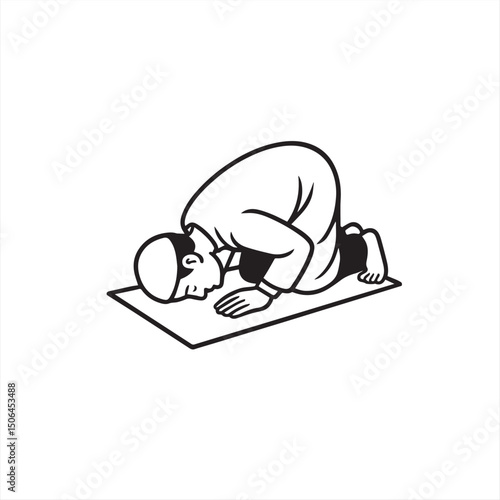 a muslim is praying