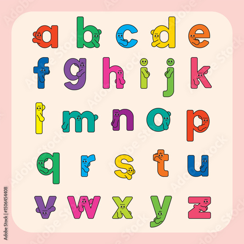 Cute Lowercase Alphabet Characters