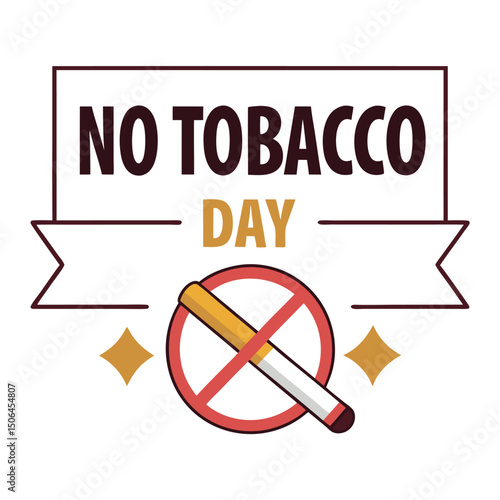    No tobacco day vector illustration.
