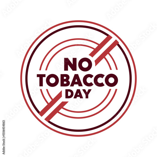    No tobacco day vector illustration.
