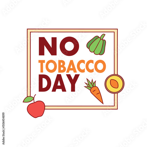    No tobacco day vector illustration.
