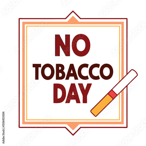    No tobacco day vector illustration.
