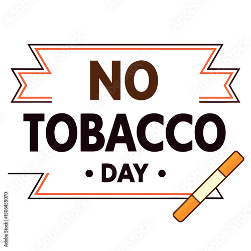    No tobacco day vector illustration.

