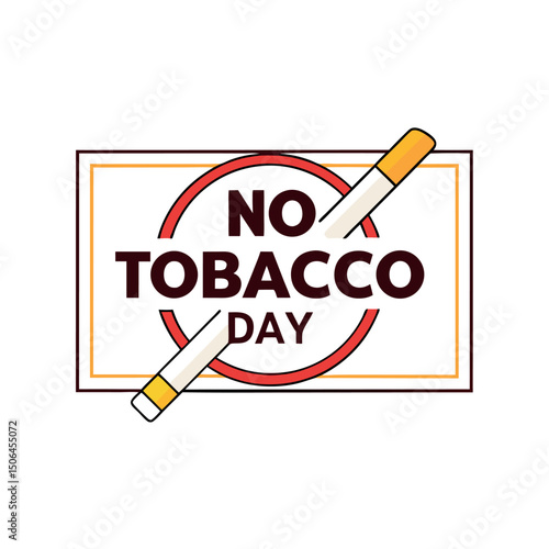    No tobacco day vector illustration.
