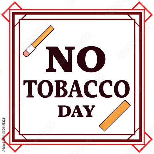    No tobacco day vector illustration.
