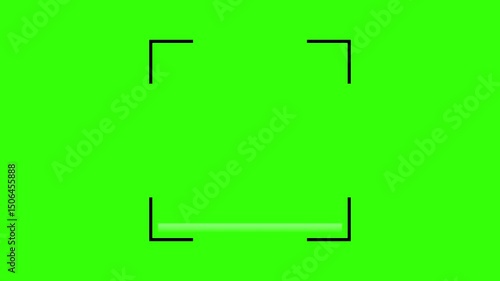 QR code scanner animation on green screen 4k motion seamless looping