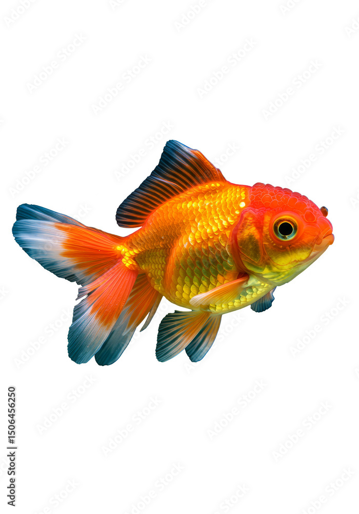 Isolated Goldfish Animal Transparent Background Aquatic Pet Orange White Isolated Goldfish Animal Transparent Background Aquatic Pet Orange White