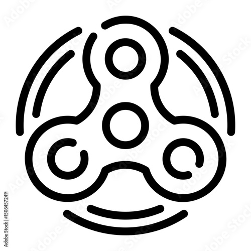 spinner line icon