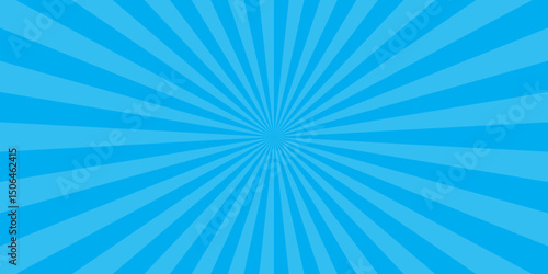 Abstract background with sunburst pattern colorful design. Vintage blue gradient sunrays illustration swirl grunge backdrop line texture background.	