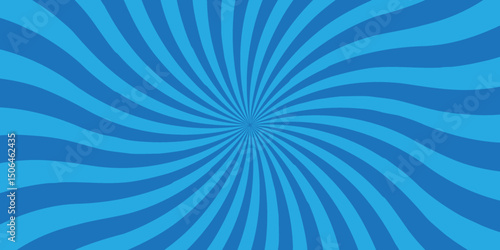 Abstract background with sunburst pattern colorful design. Vintage blue gradient sunrays illustration swirl grunge backdrop line texture background.	