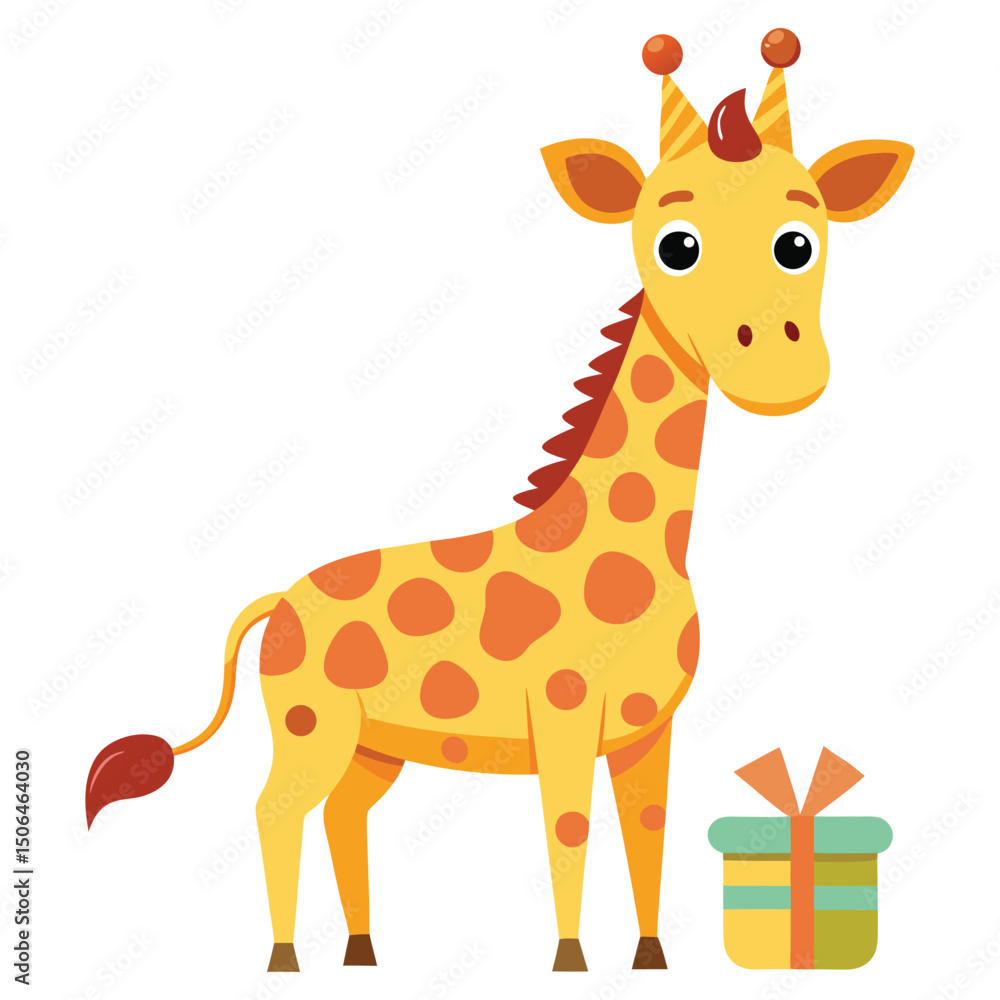 Fototapeta premium Birthday giraffe