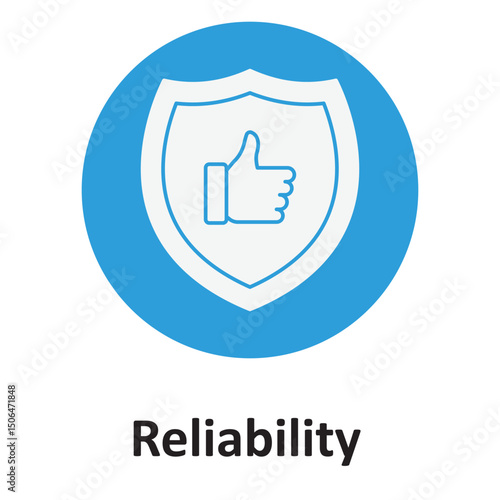 Reliability :Vector Icon which can easily modify or edit
