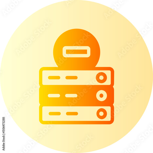 minus sign gradient icon