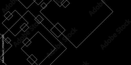Abstract black rectangle shape geometric line background. Geometric background. Vector illustration abstract graphic design banner pattern presentation background web. design for brochure, website.