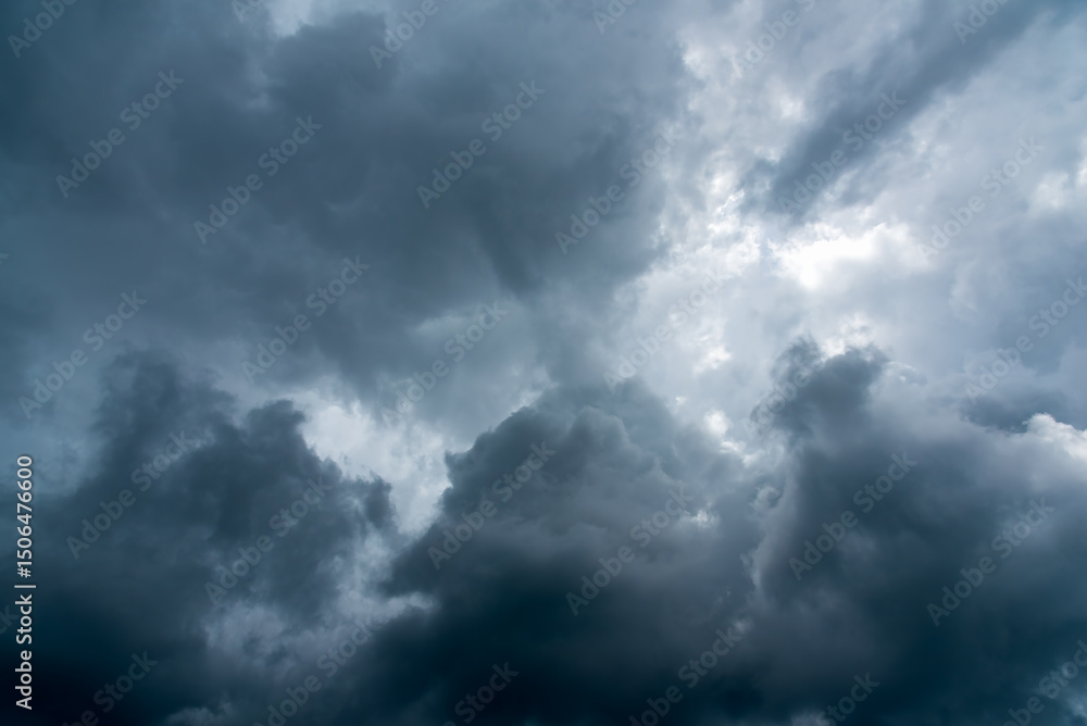Overcast sky with dark rain cloud in rainy and windy day. Overcast sky with dark rain cloud in rainy and windy day.