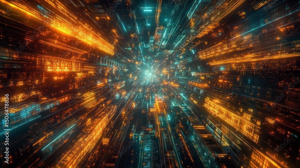 Obraz premium Abstract radiating pattern background