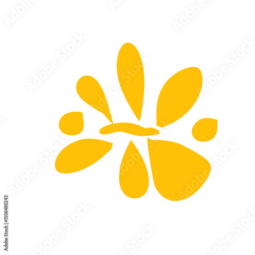 orange splash vector