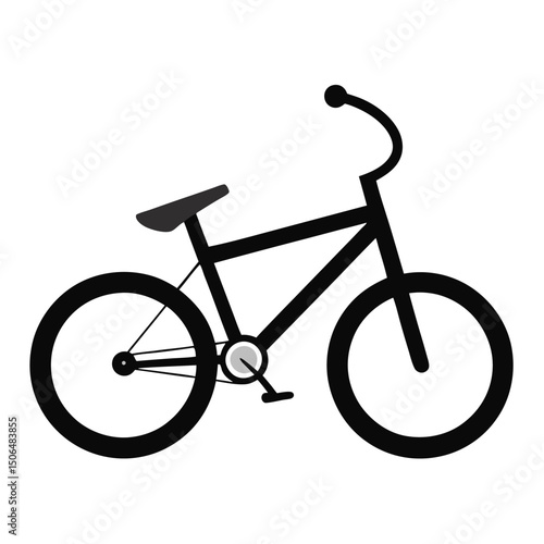 BMX Bike with Tricks Vector on White Background, Extreme BMX Stunt Illustration on White for World Bicycle Day
