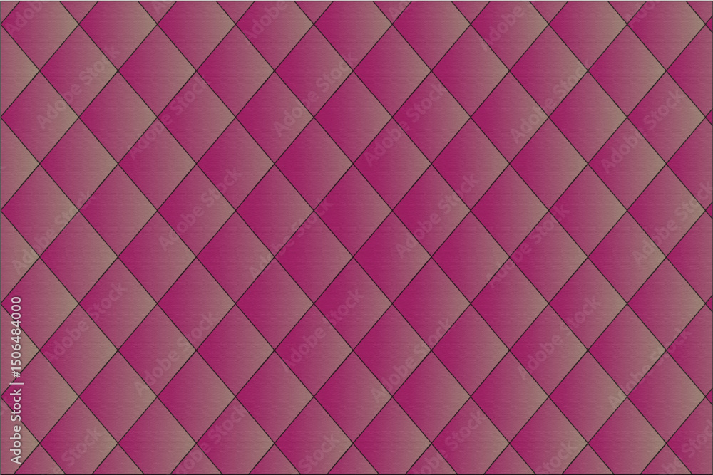 Obraz premium Seamless Abstract Diamond Pattern with Textured Surface in Shades of Pink