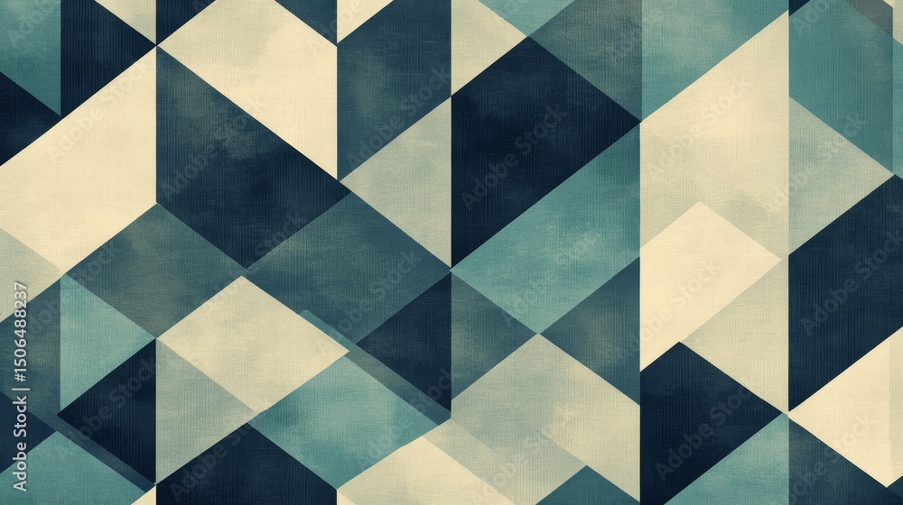 Fototapeta premium Repeating geometric shapes create a simple, abstract design. 