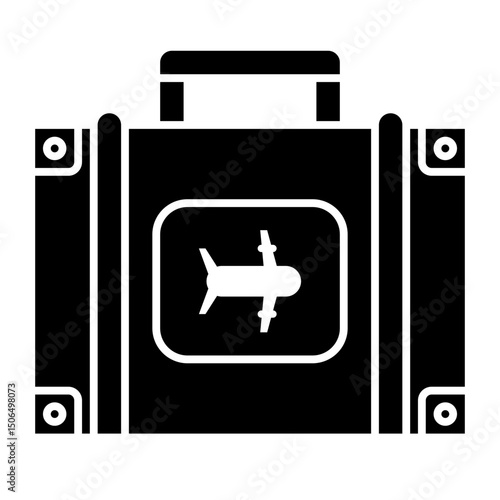 suitcase solid icon