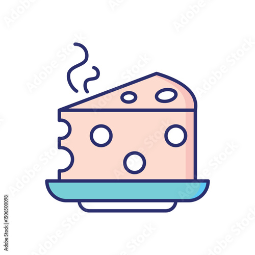 Cheese  Vector icon