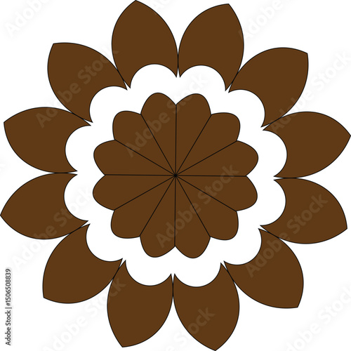 vector illustration of an abstract flower
