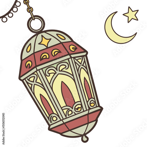 vector illustration of a bird cage