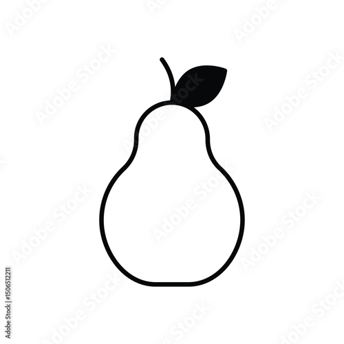 Pear Vector icon