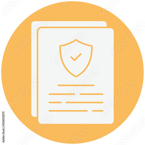 Insurance policy :Vector Icon which can easily modify or edit