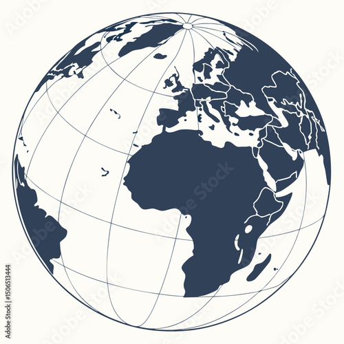 world globe   white backround & quality design & vector art