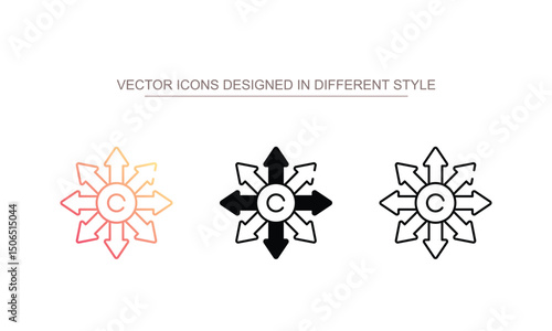 Accelerometer icon design with white background stock illustration