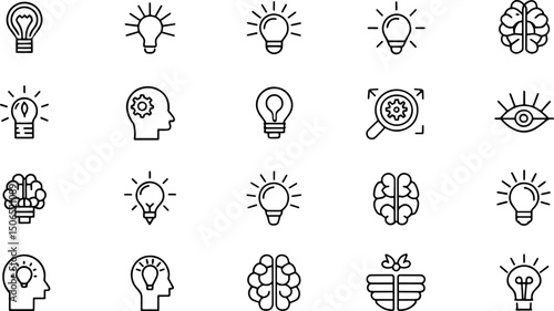 set of idea related line icons  creative  lightbul (1).eps