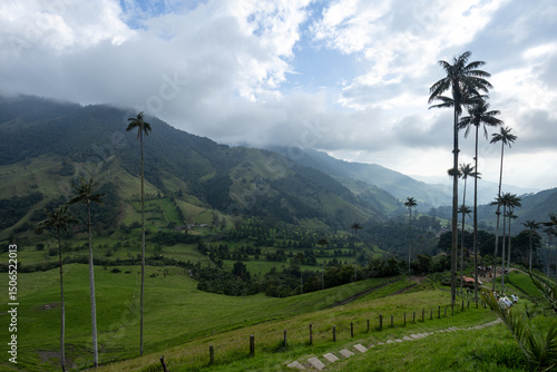 mountain landscape with clouds