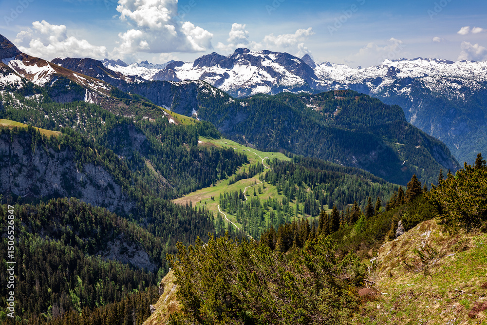 Fototapeta premium Bavarian Alps, Berchtesgadener Land, Upper Bavaria, Germany, Europe.