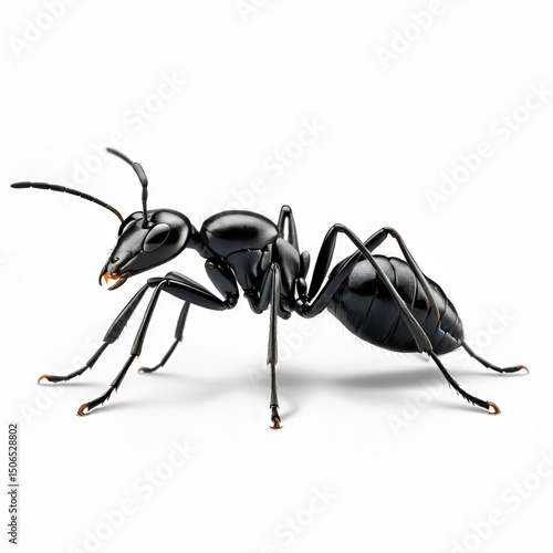 PNG Black ant animal insect white background.