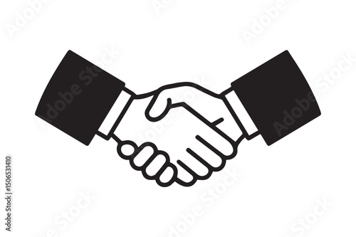 Handshake Icon – Symbol of Partnership, Agreement, and Collaboration