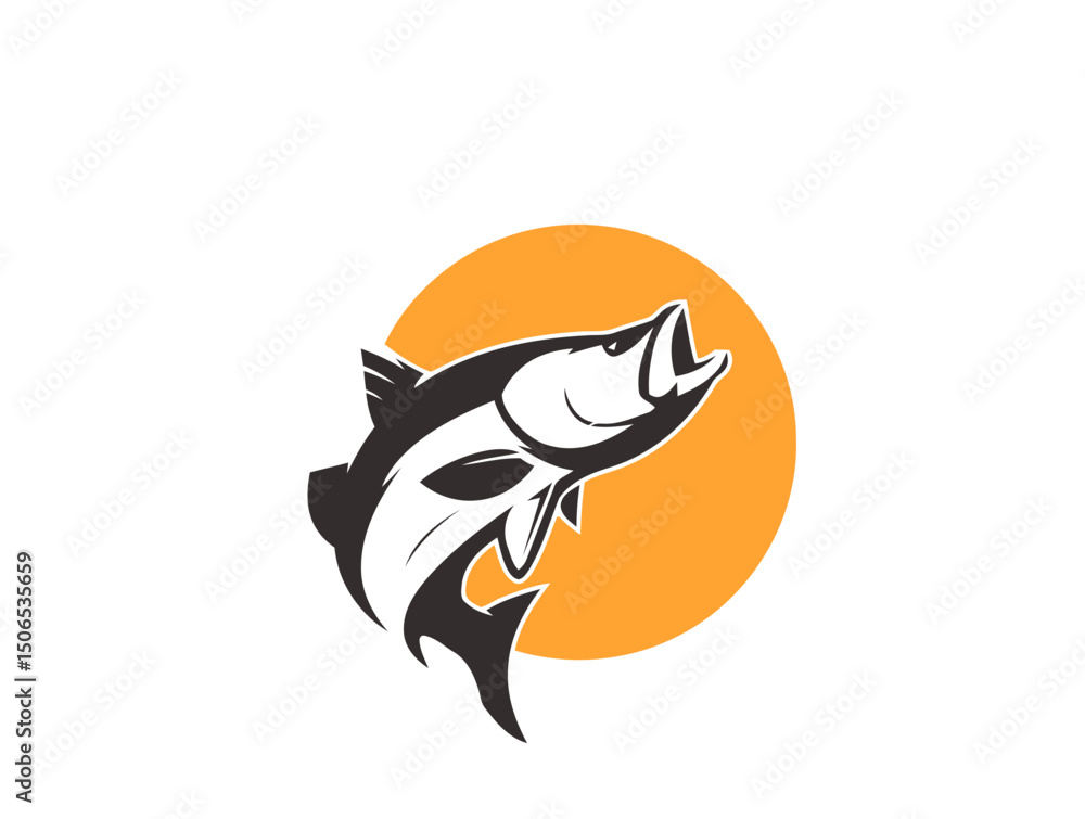 Fototapeta premium cat and fish