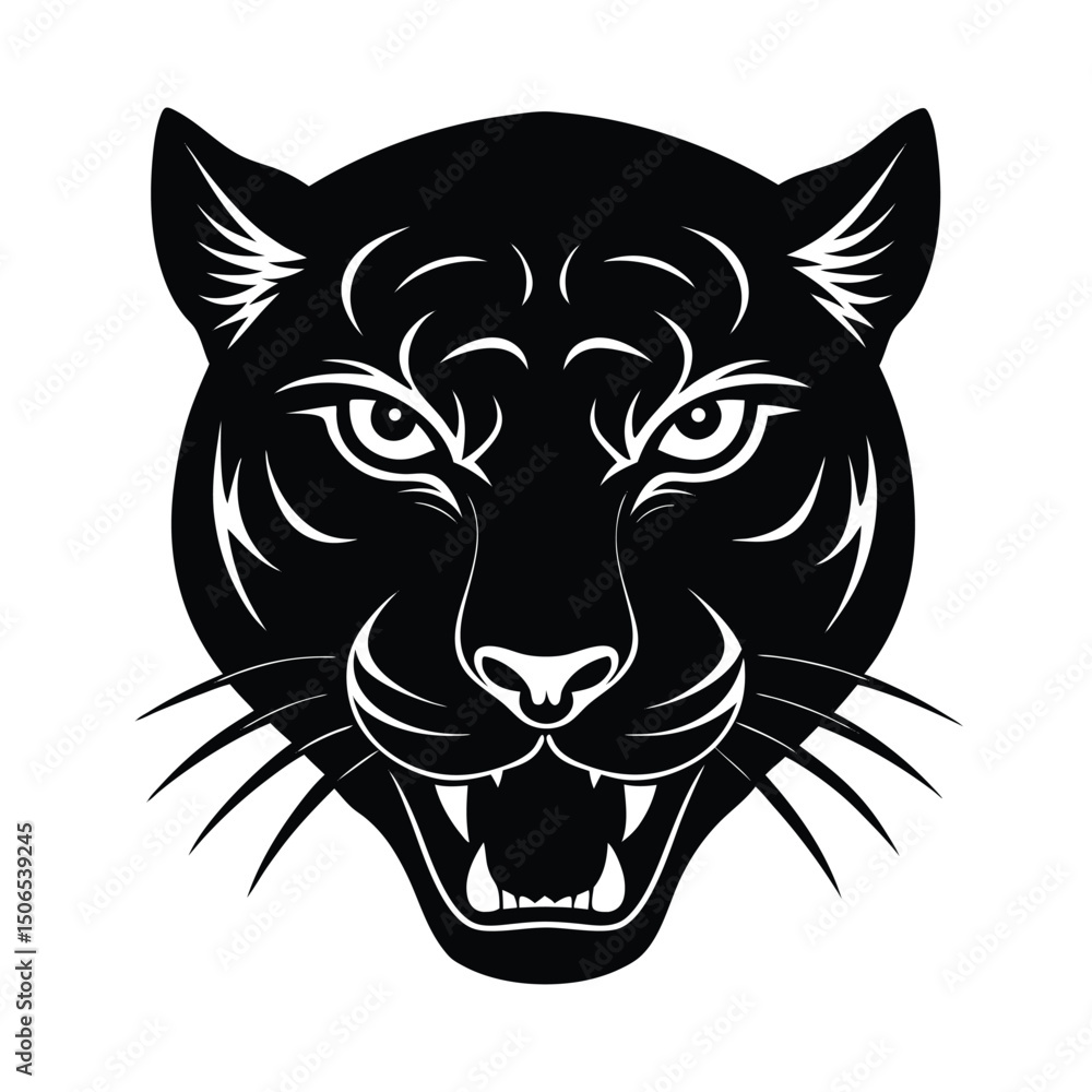 Leopard Dark Vector Silhouette Leopard Dark Vector Silhouette