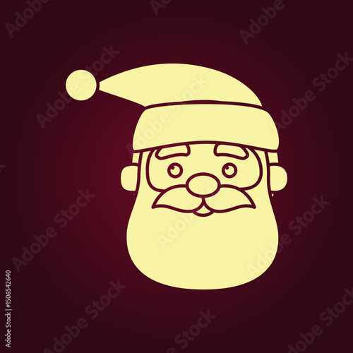 Santa claus trendy artwork ravishing abstract vector illustration colorful applicable design