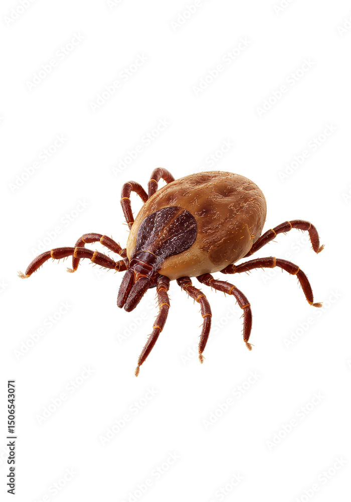Isolated Tick Brown Macro Wildlife Animal with Transparent Background Isolated Tick Brown Macro Wildlife Animal with Transparent Background