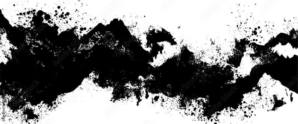 Fototapeta premium Vector black and white with grunge style, scratch and texture elements for design.