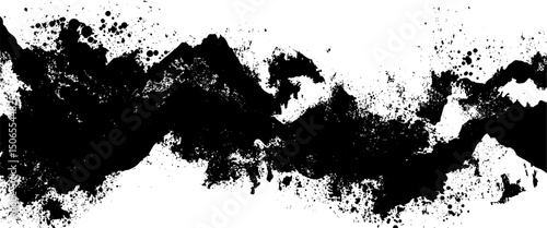 Vector black and white with grunge style, scratch and texture elements for design.